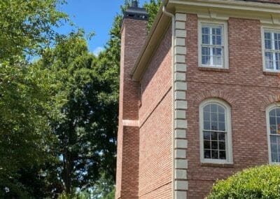 completed chimney rebuild from the ground