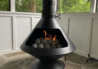 gas spheres in modern outdoor stove