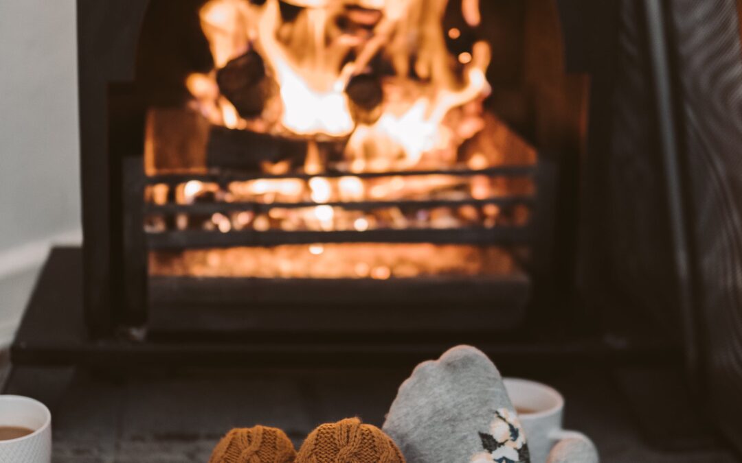 Chimney safety tips allow for a merry fire like this one